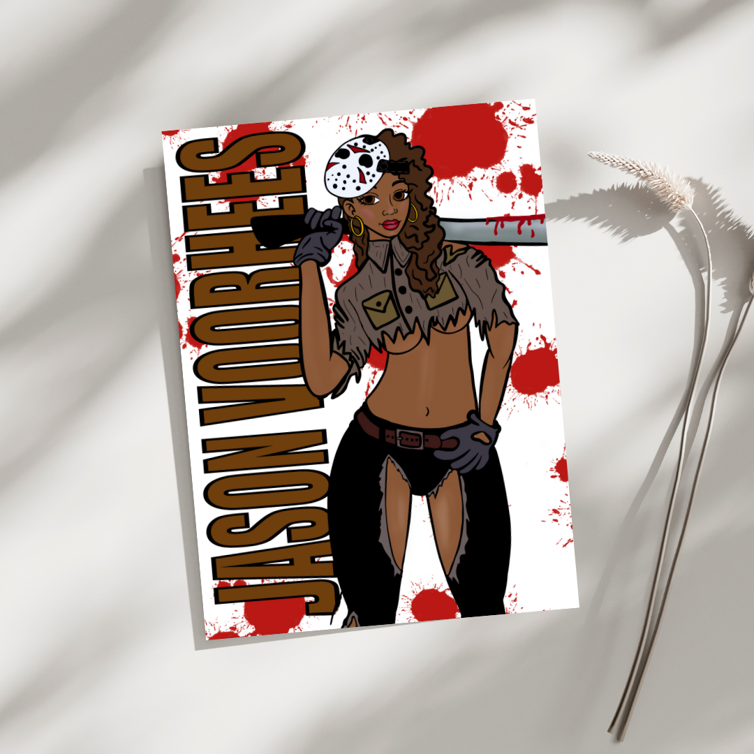 Jason Voorhees Wall Art Print -By Doobie Duo