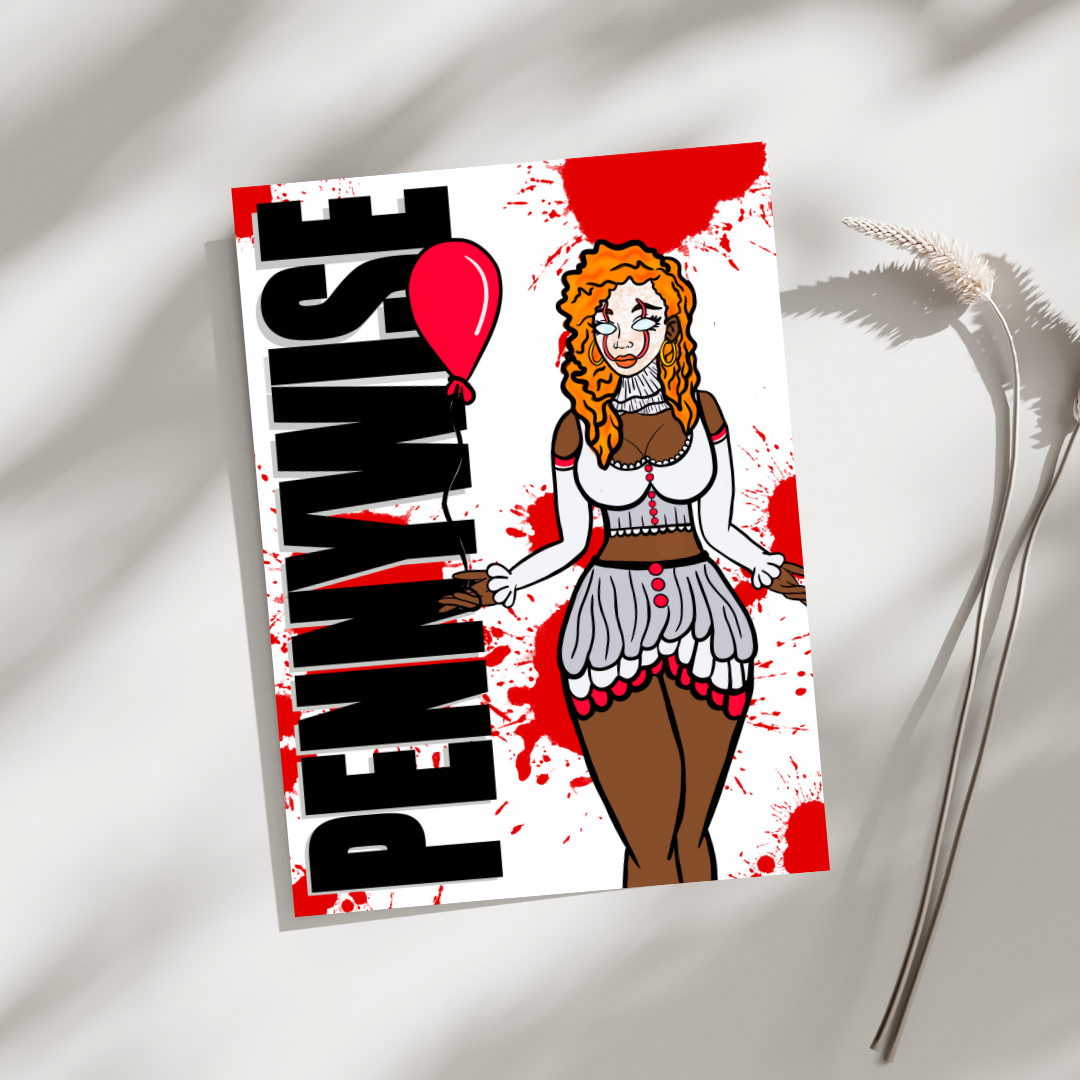 Pennywise Wall Art Print -By Doobie Duo