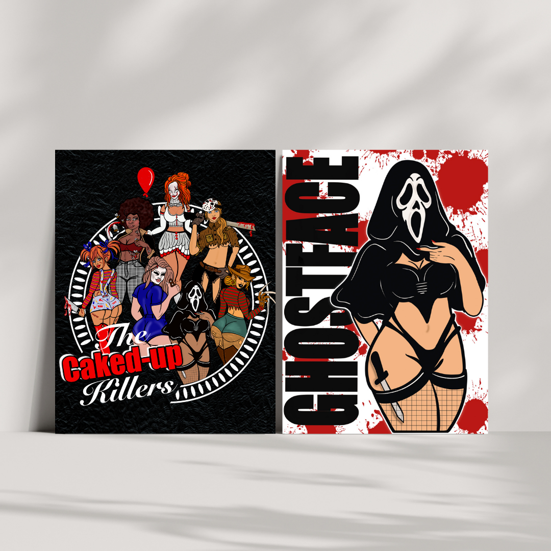 Caked Up Killers Fine Art Print- By Doobie Duo