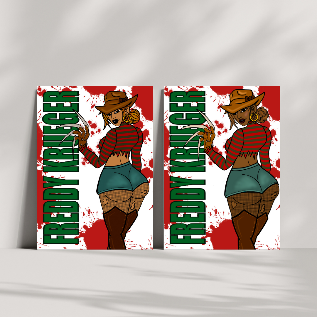 Freddy Krueger Fine Art Print -By Doobie Duo