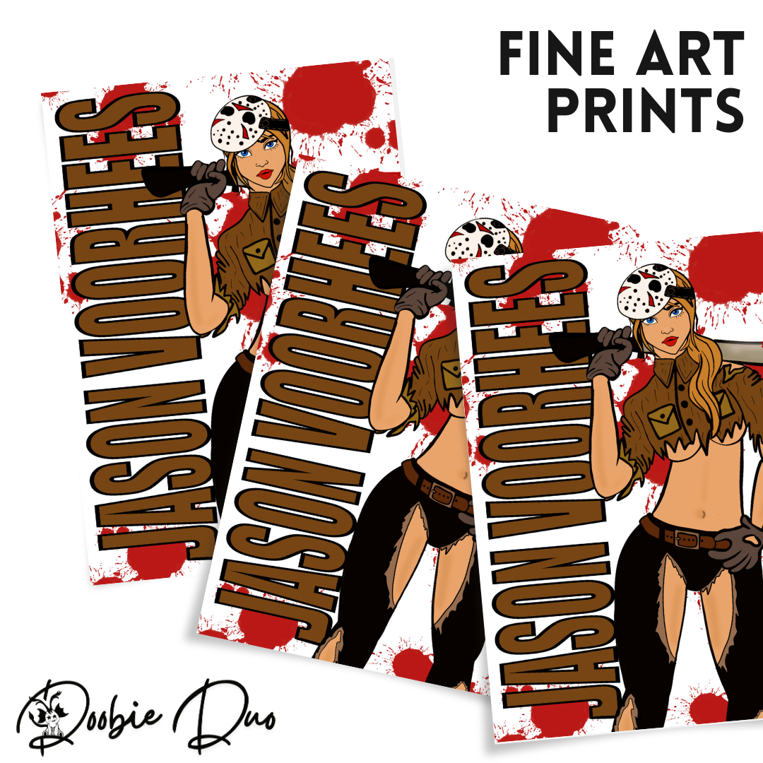 Jason Voorhees Wall Art Print -By Doobie Duo