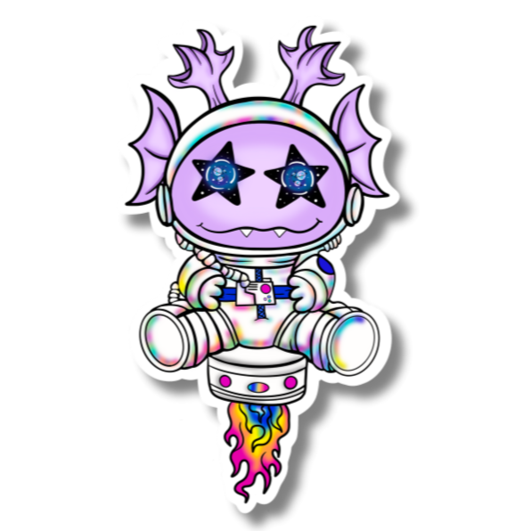 Astro-Doobie and Friends Sticker & Magnet Collectors - Doobie Duo