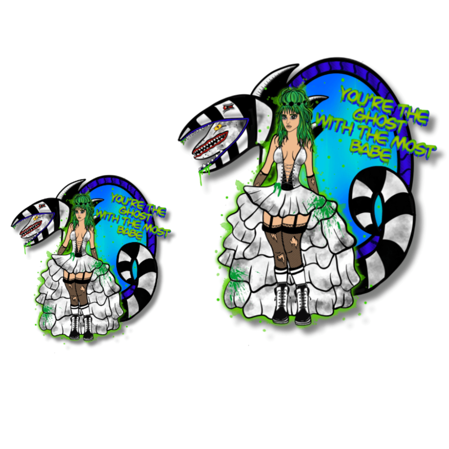 Beetlejuice-Inspired Sticker - Uniquely Designs By Doobie Duo - Doobie Duo