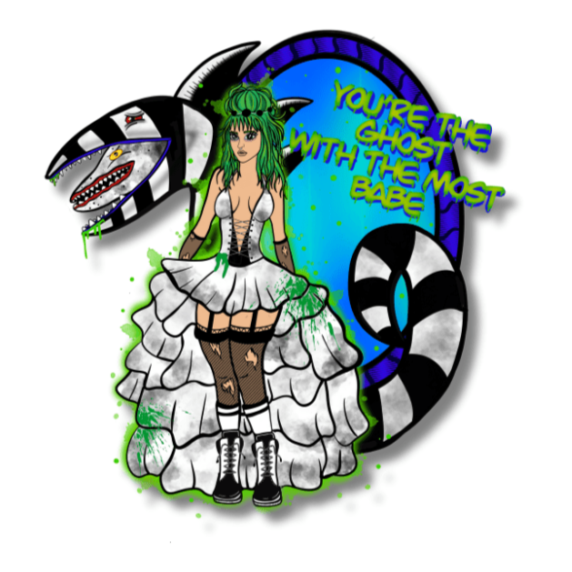 Beetlejuice-Inspired Sticker - Uniquely Designs By Doobie Duo - Doobie Duo