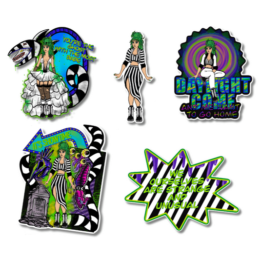 Beetlejuice-Inspired Sticker - Uniquely Designs By Doobie Duo - Doobie Duo