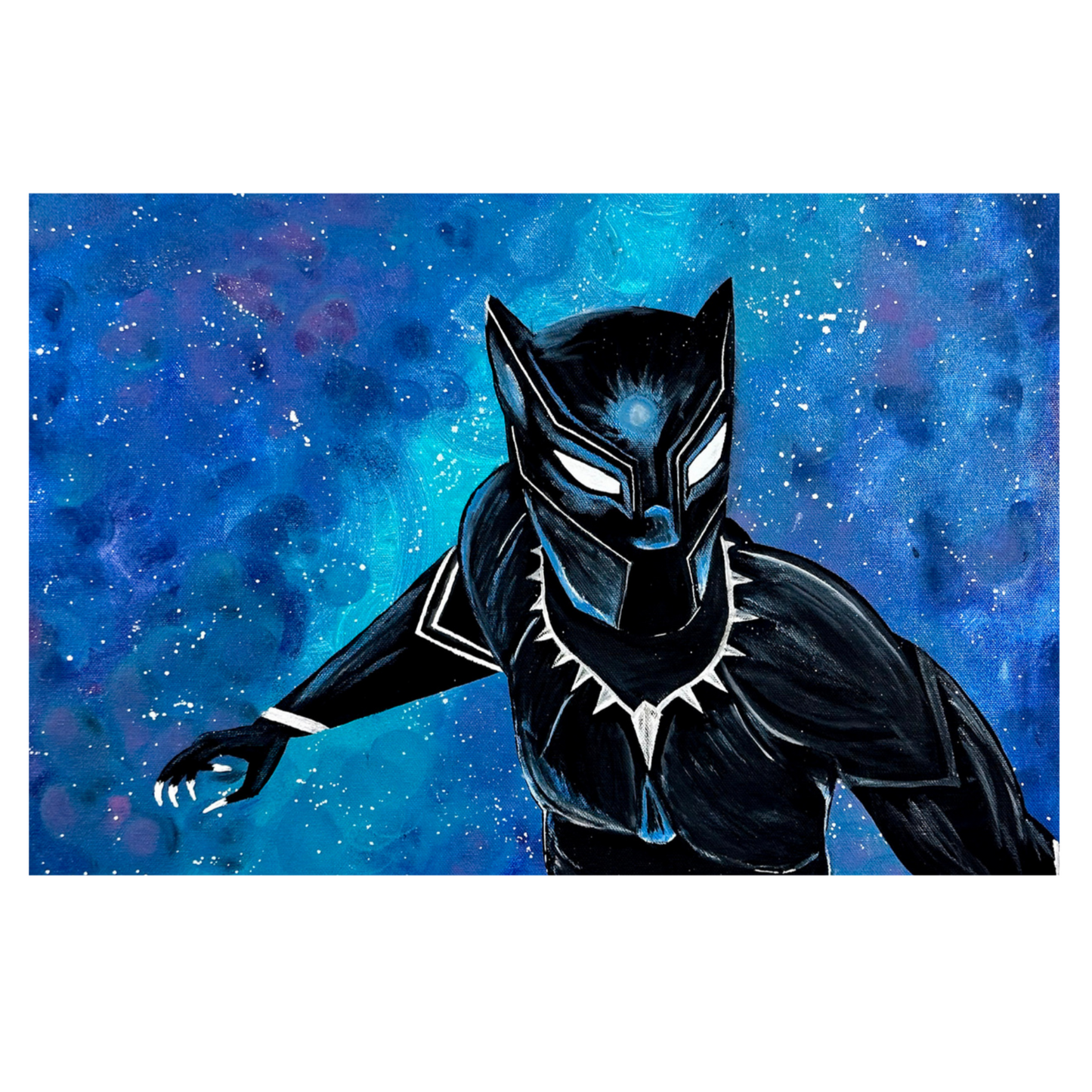 Black Panther Fine Art Print- In the Night Sky - Doobie Duo