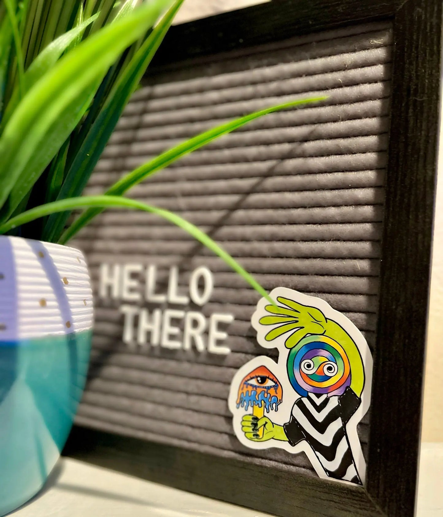 Lollipop Man Sticker – Friendly Vibes Collection - Doobie Duo