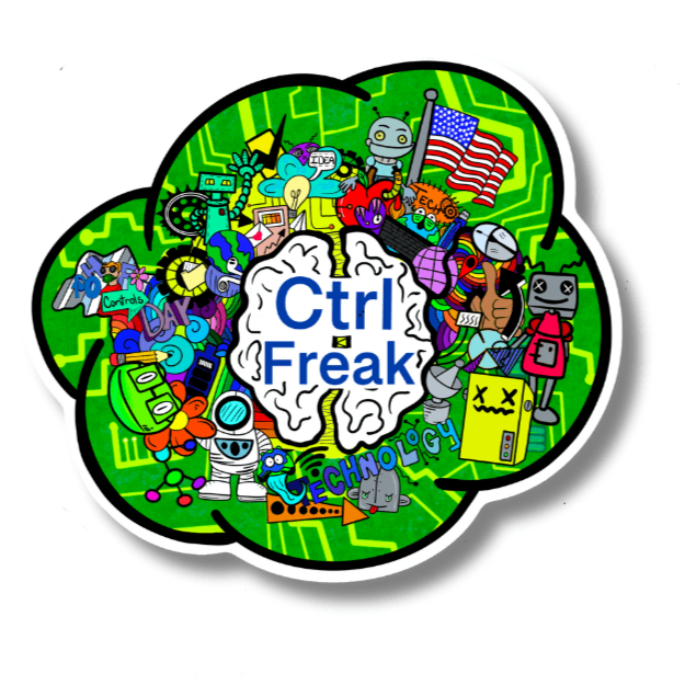 Ctrl Freak Sticker – Techie Vibes Collection - Doobie Duo