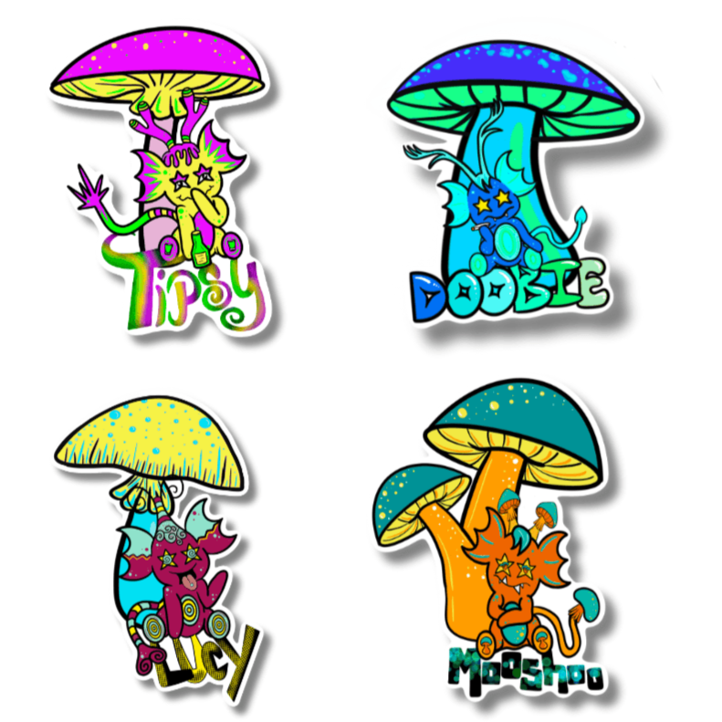 Doobie and The Gang Sticker – Fun Crew Collection - Doobie Duo