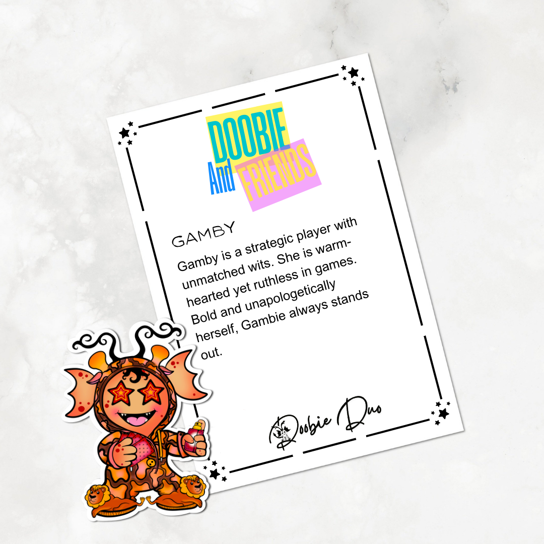 Gamby-Doobie and Friends Sticker & Magnet Collectors - Doobie Duo