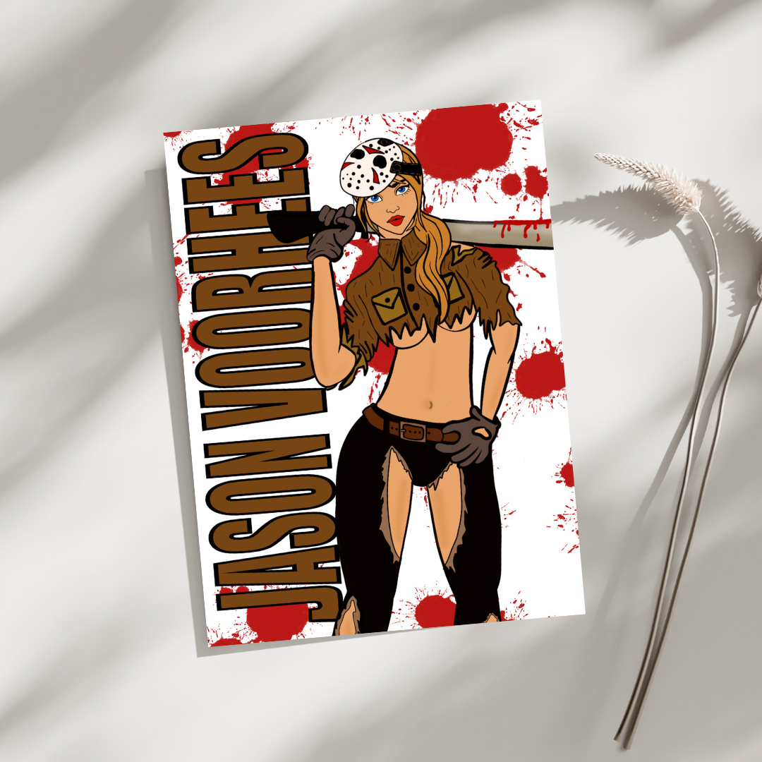 Jason Voorhees Wall Art Print -By Doobie Duo