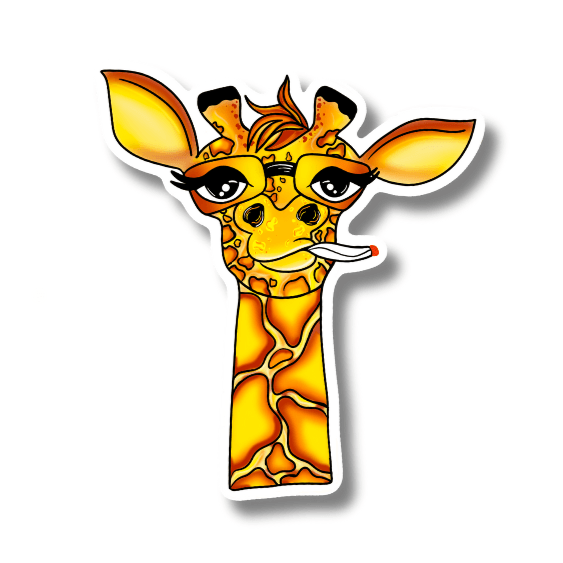 Giraffe Sticker – Safari Chic Collection - Doobie Duo