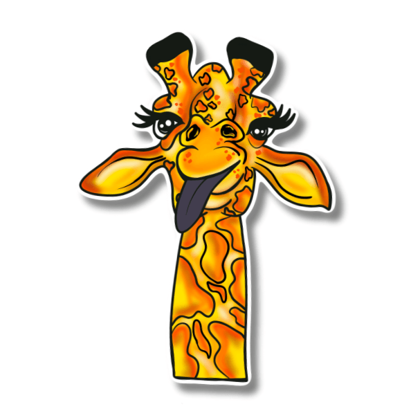 Giraffe Sticker – Safari Chic Collection - Doobie Duo