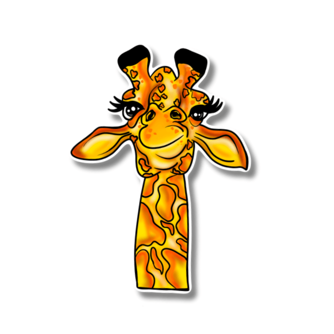 Giraffe Sticker – Safari Chic Collection - Doobie Duo