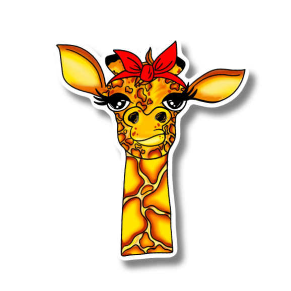 Giraffe Sticker – Safari Chic Collection - Doobie Duo