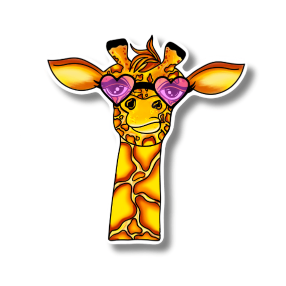 Giraffe Sticker – Safari Chic Collection - Doobie Duo