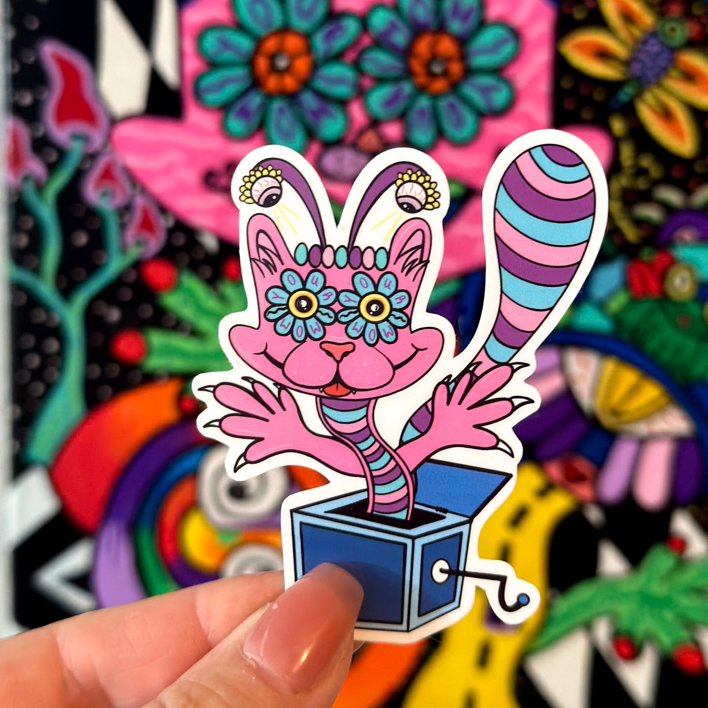 Your Mom (Cat) Sticker – Pawsitive Vibes Collection - Doobie Duo