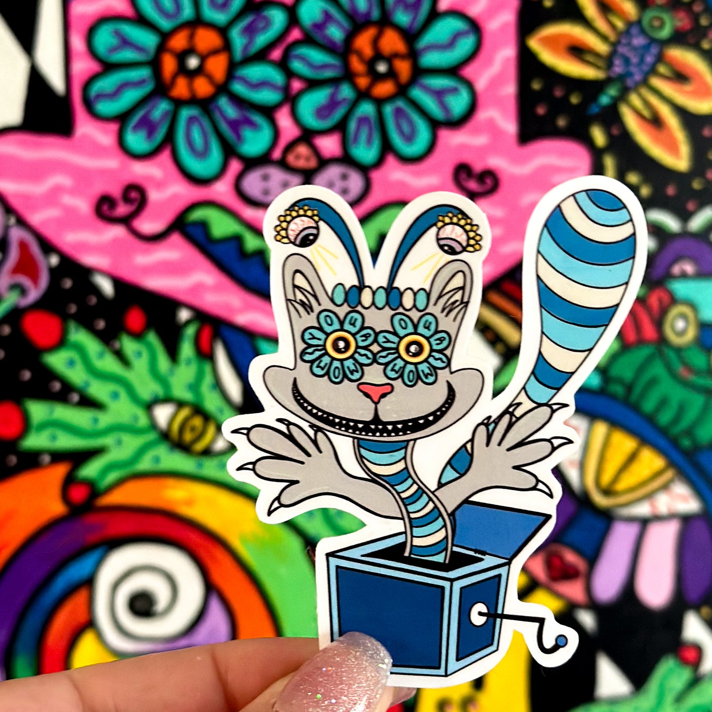 Your Mom (Cat) Sticker – Pawsitive Vibes Collection - Doobie Duo