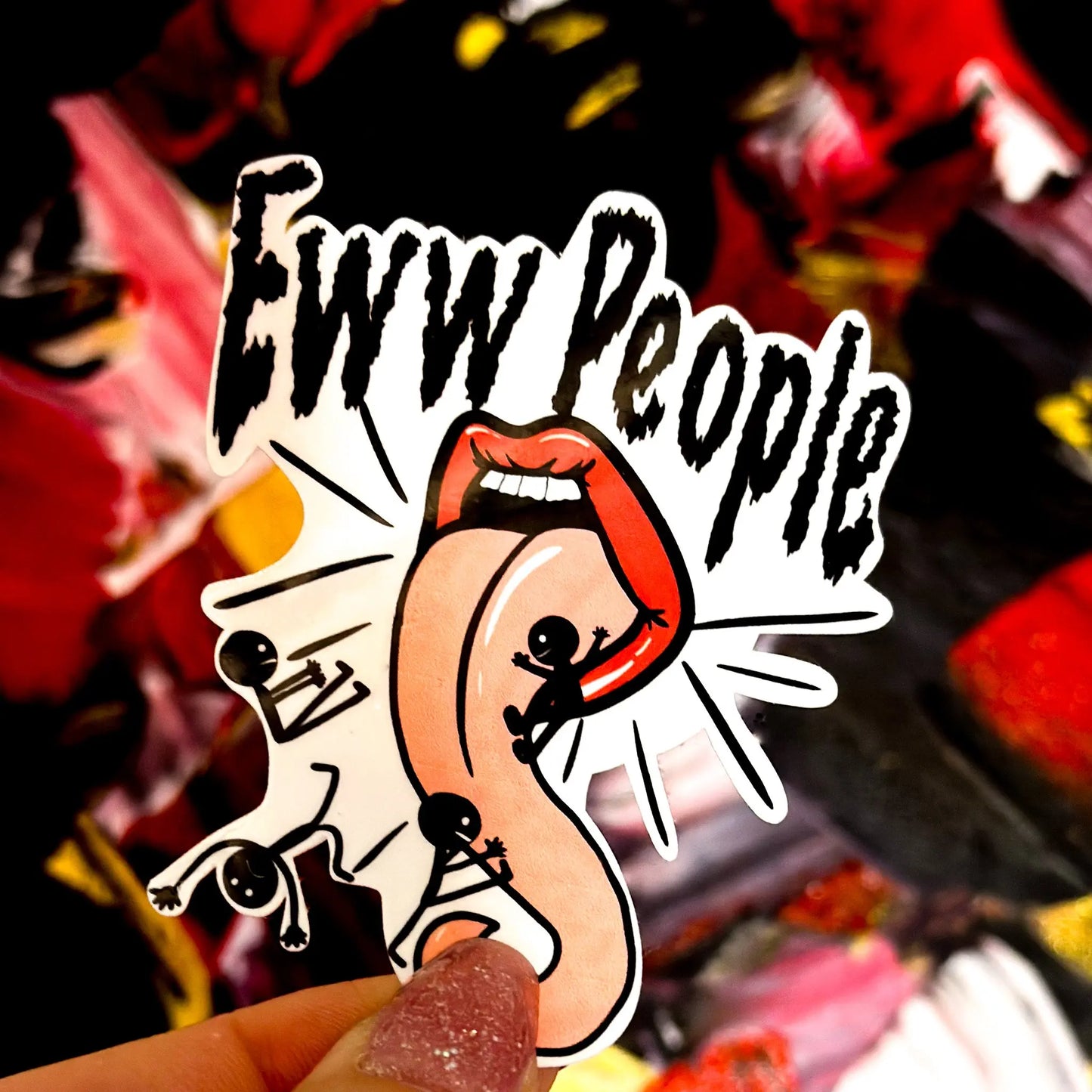 Eww People Sticker – Quirky Vibes Collection - Doobie Duo
