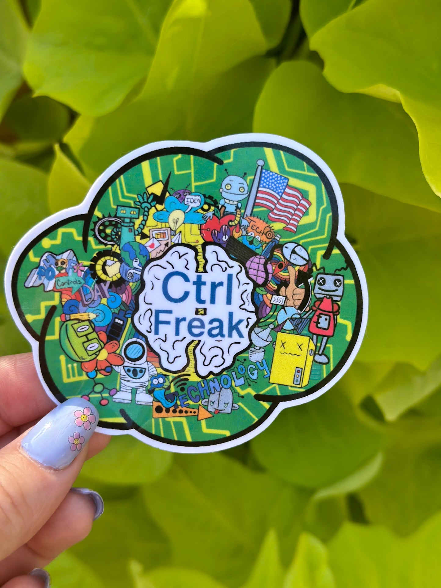 Ctrl Freak Sticker – Techie Vibes Collection - Doobie Duo