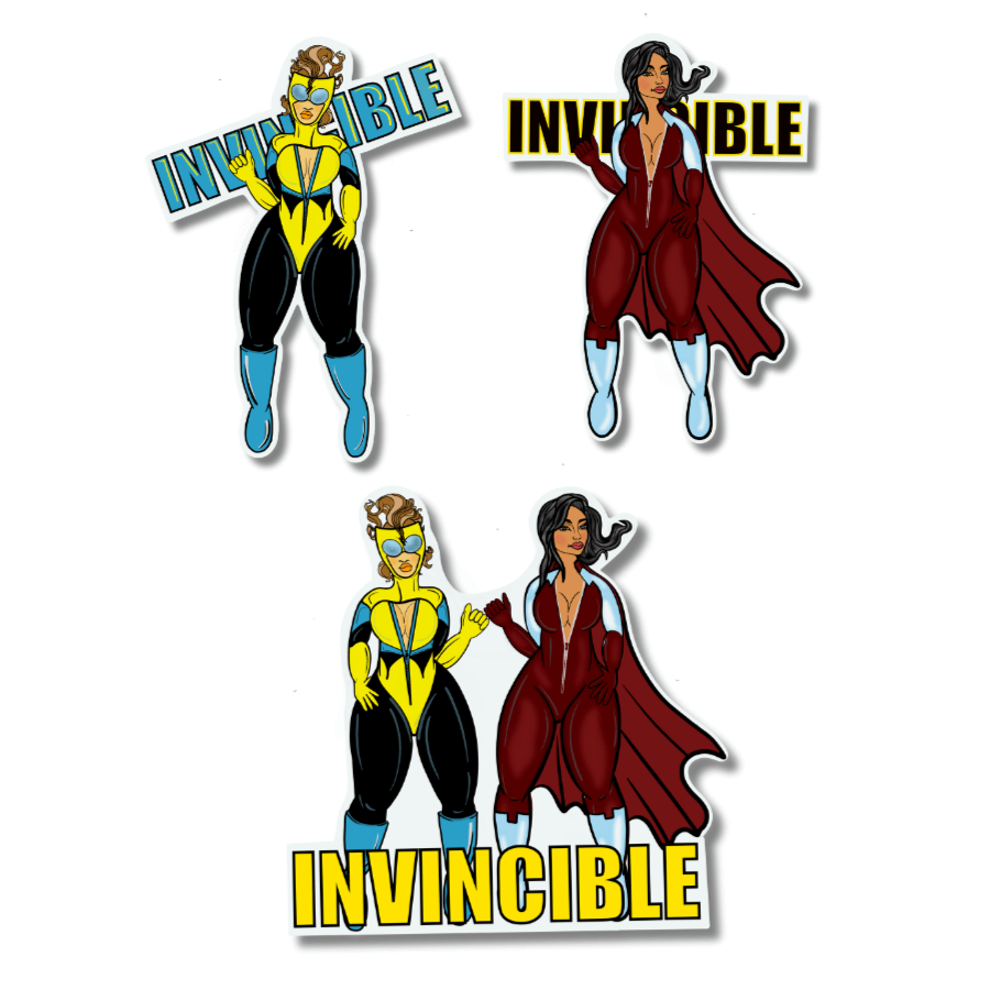 Invincible Recreated Sticker – Heroic Legends Collection - Doobie Duo