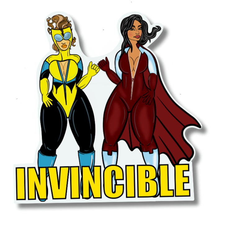 Invincible Recreated Sticker – Heroic Legends Collection - Doobie Duo