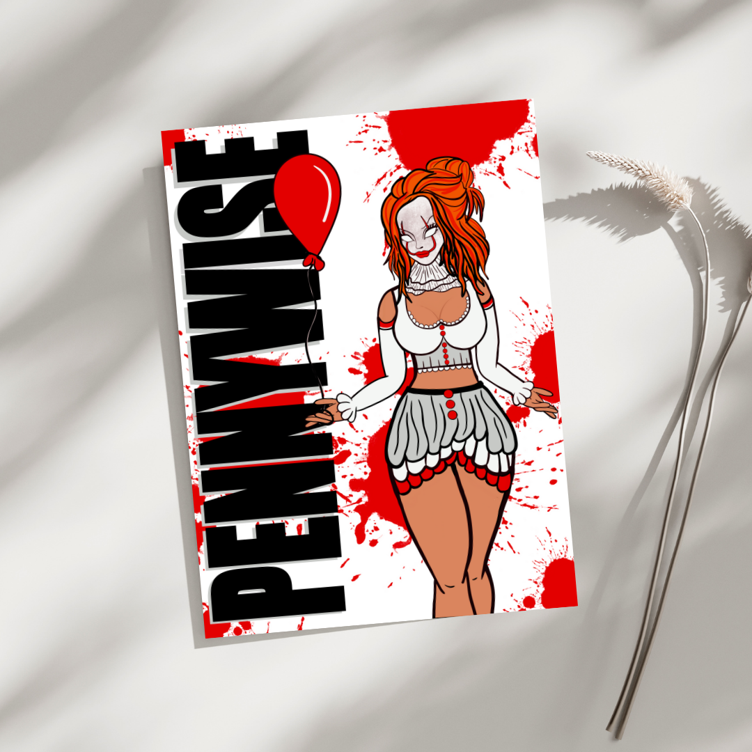 Pennywise Wall Art Print -By Doobie Duo
