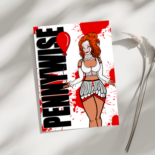 Pennywise Wall Art Print -By Doobie Duo