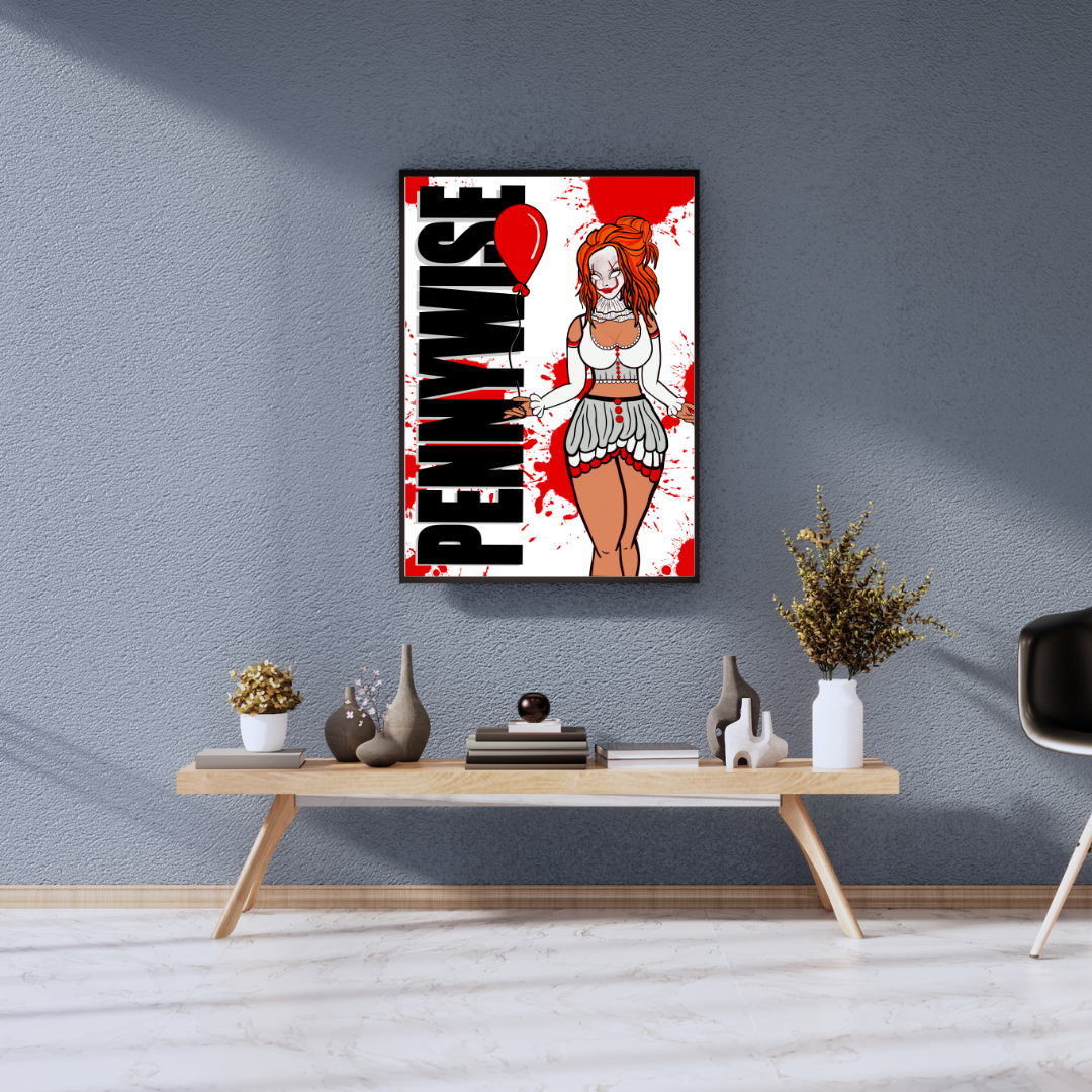 Pennywise Wall Art Print -By Doobie Duo