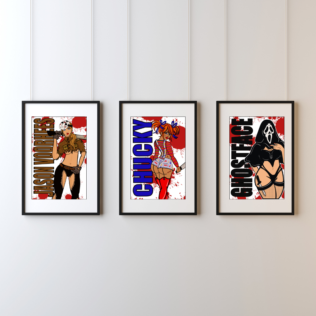 Jason Voorhees Wall Art Print -By Doobie Duo