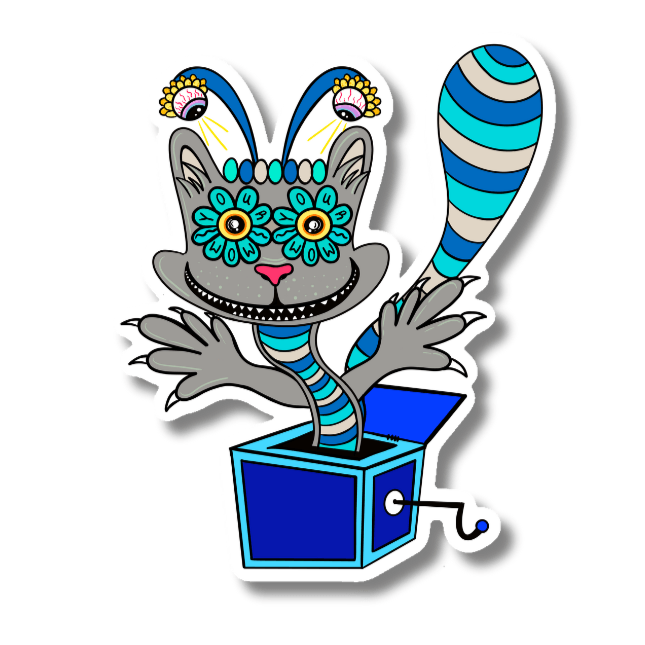 Your Mom (Cat) Sticker – Pawsitive Vibes Collection - Doobie Duo