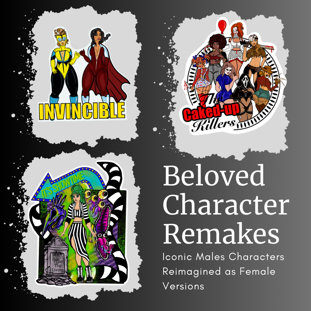 Beloved Character Remakes: Iconic Male Characters Reimagined as Female Versions - Doobie Duo