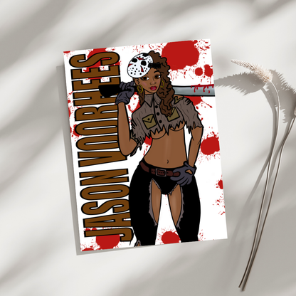 Jason Voorhees Wall Art Print -By Doobie Duo