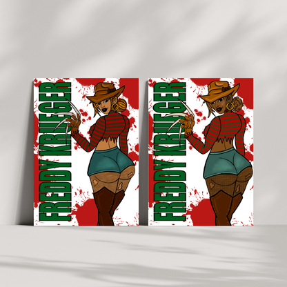 Freddy Krueger Fine Art Print -By Doobie Duo