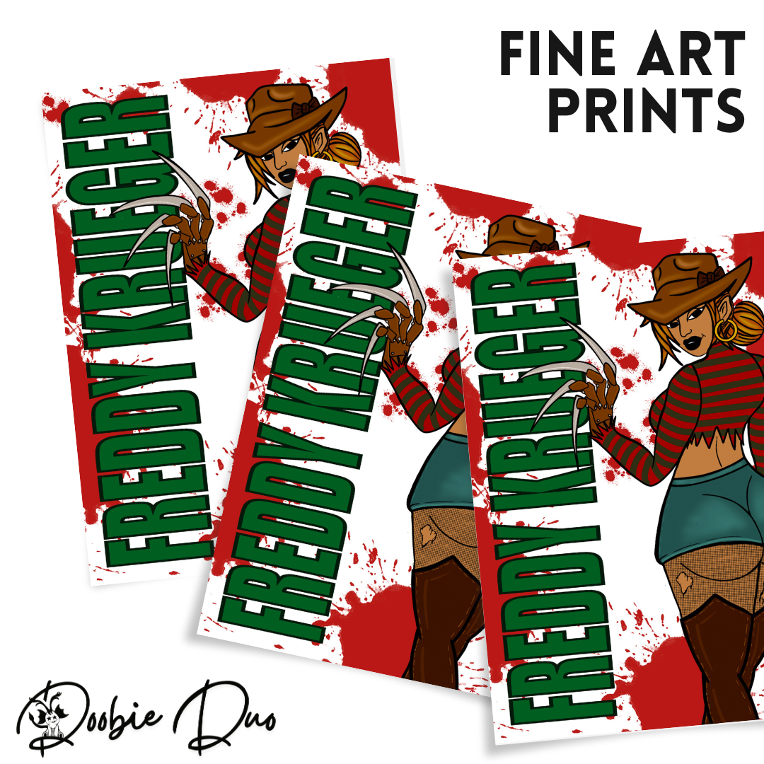 Freddy Krueger Fine Art Print -By Doobie Duo