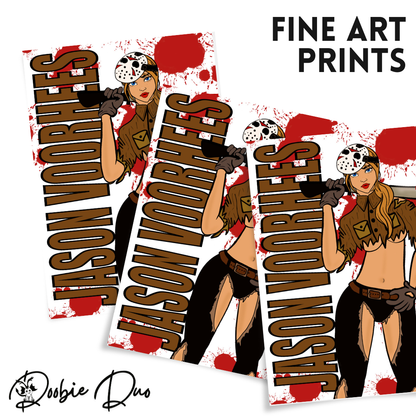 Jason Voorhees Wall Art Print -By Doobie Duo