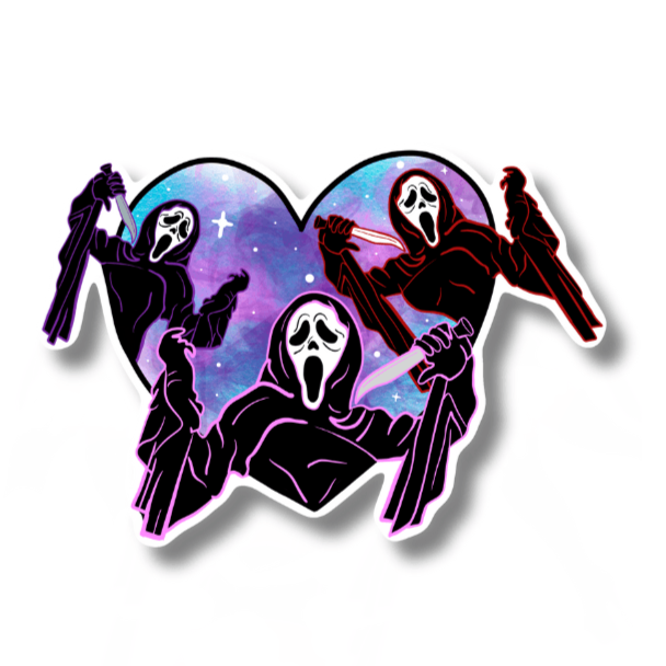 Ghostface Valentine Sticker - Doobie Duo