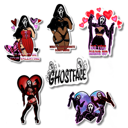 Ghostface Valentine Sticker - Doobie Duo