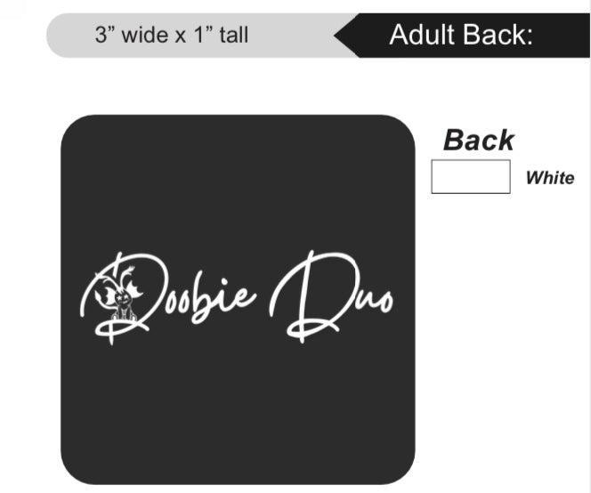 Caked Up Killers Limited Edition Cotton Black T-Shirts with Original Art DTG Prints - Doobie Duo