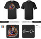 Caked Up Killers Limited Edition Cotton Black T-Shirts with Original Art DTG Prints - Doobie Duo