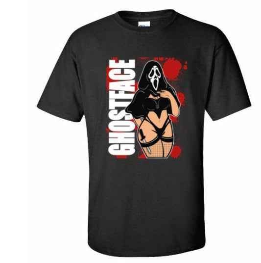 Ghostface Valentines Bundle T-shirt and Sticker Set - Doobie Duo