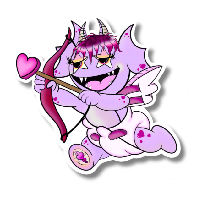 Cupid Doobie and Friends Sticker & Magnet Collectors Set - Doobie Duo