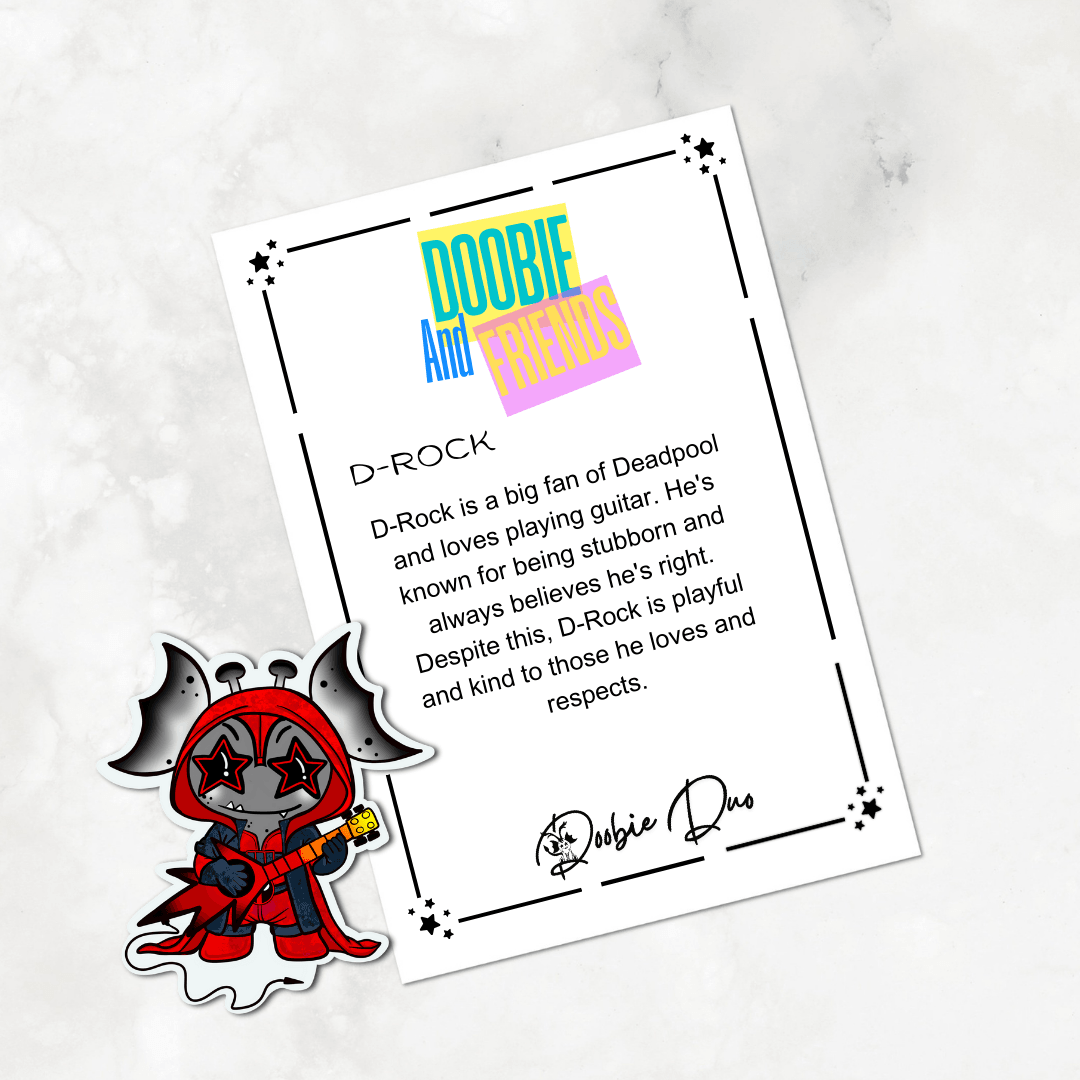 D-Rock Doobie and Friends Sticker & Magnet Collectors Set - Doobie Duo