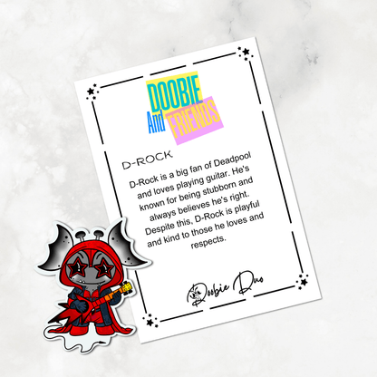 D-Rock Doobie and Friends Sticker & Magnet Collectors Set - Doobie Duo