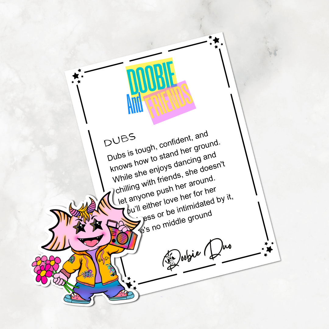 Dubs-Doobie and Friends Sticker & Magnet Collectors - Doobie Duo