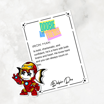 Iron Man-Doobie and Friends Sticker & Magnet Collectors - Doobie Duo