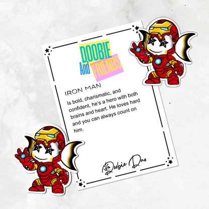 Iron Man-Doobie and Friends Sticker & Magnet Collectors - Doobie Duo