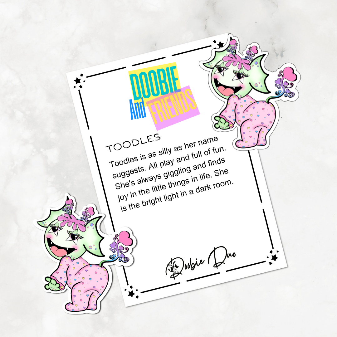 Toodles-Doobie and Friends Sticker & Magnet Collectors - Doobie Duo