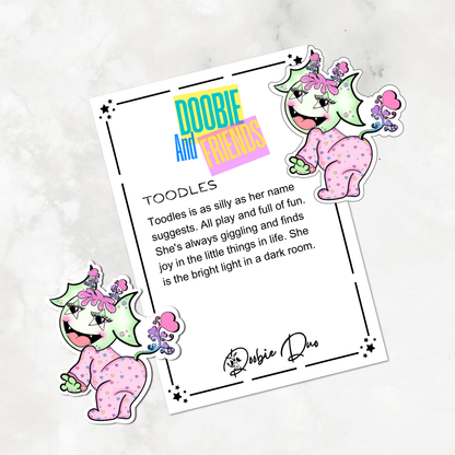 Toodles-Doobie and Friends Sticker & Magnet Collectors - Doobie Duo