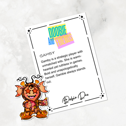 Gamby-Doobie and Friends Sticker & Magnet Collectors - Doobie Duo